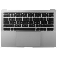 Genuine Top Case w/ Keyboard w/ Battery, Silver (661-07947) A1708